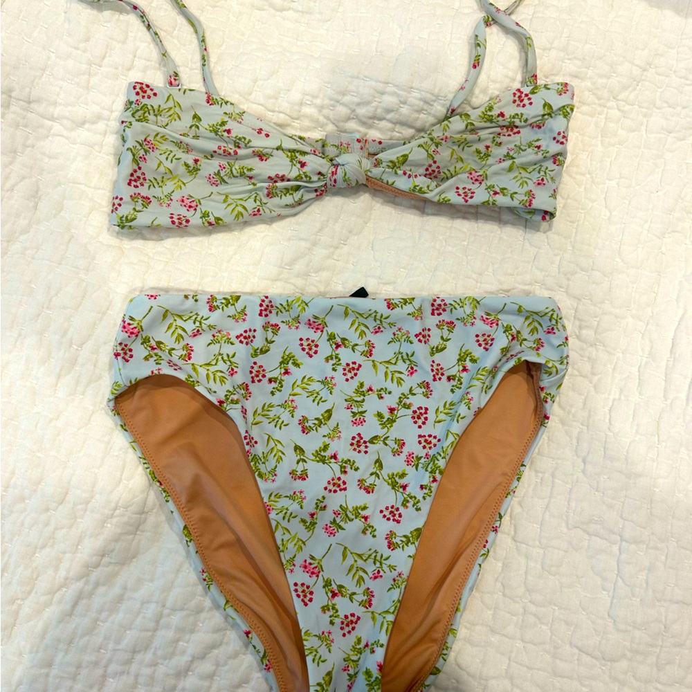 J.Crew floral print bikini